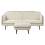 Beliani Sofa 3 Seater TONSBERG Fabric Light Beige with Ottoman 1