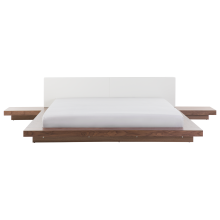 Bed ZEN 180 x 200 cm (EU Super King) Brown Ash Wood