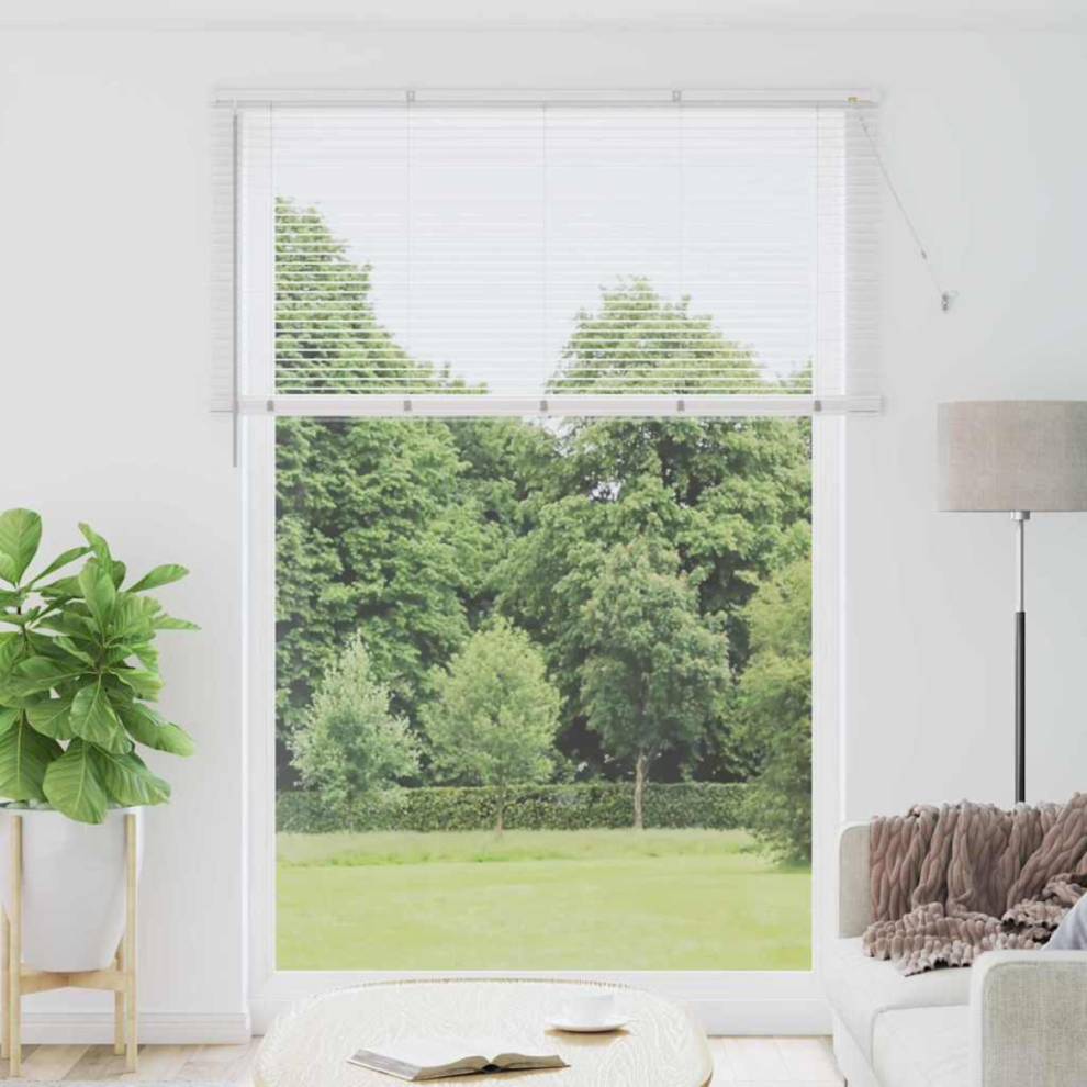 Vidaxl Venetian Blinds Height Adjustable White 220 X 160 Cm Aluminium