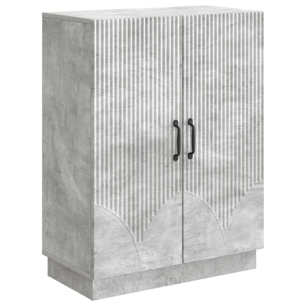 Vidaxl Sideboard Concrete 66 X 34.5 X 87 Cm Engineered Wood Grey