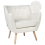 Beliani Armchair DRAMMEN Boucle White 1