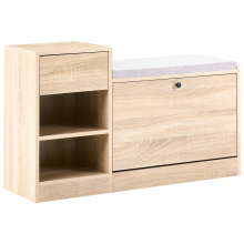 Shoe Storage Cabinet REGINA Light Brown