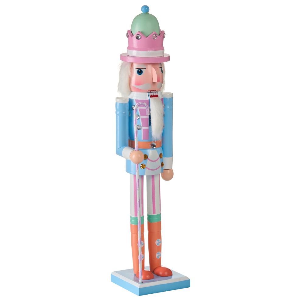 Beliani Figurine Harkan Nutcracker 50 Cm Blue