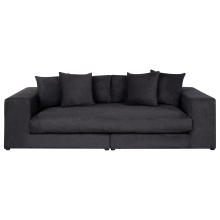 Sofa 3 Seater GLORVIKA Fabric Black