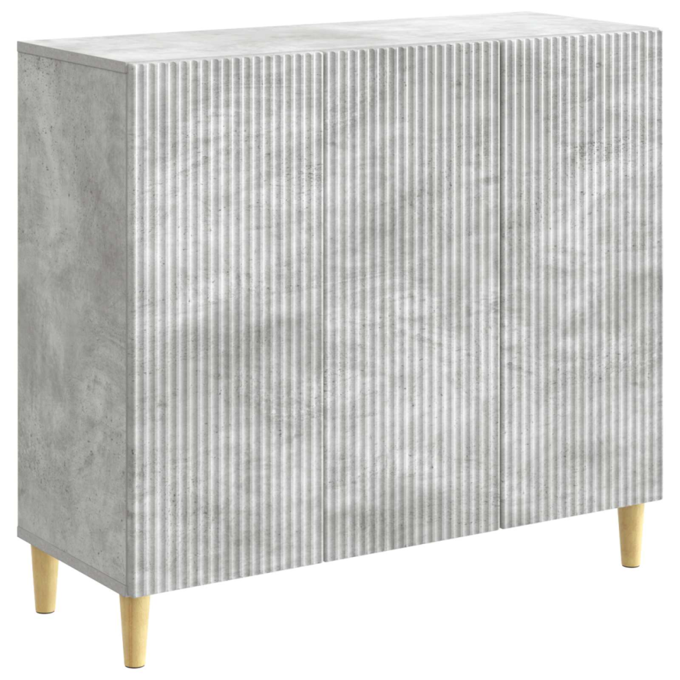 Vidaxl Sideboard Concrete 89 X 34.5 X 80 Cm Engineered Wood Grey
