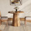 Tribesigns Tribesigns Small Round Dining Table for 2-4 People,80cm Kitchen Table,Brown 1