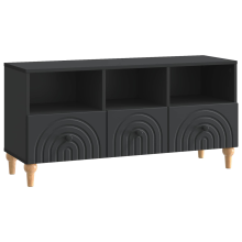 vidaXL TV Cabinet Black 102 x 34.5 x 50 cm Engineered Wood