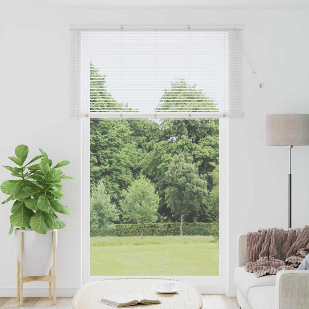 Vidaxl Venetian Blinds Height Adjustable White 220 X 140 Cm Aluminium