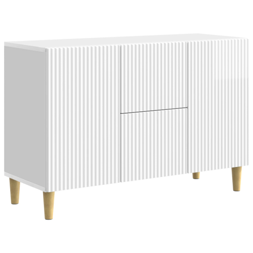 VidaXL vidaXL Sideboard High Gloss White 89 x 34.5 x 60 cm Engineered Wood