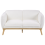 Beliani Sofa 2 Seater LJUNG Boucle White 4
