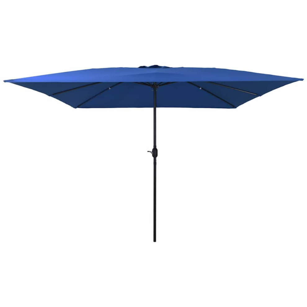Vidaxl Garden Parasol Azurblau 295 X 295 X 245 Cm Polyester And Steel