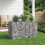 VidaXL vidaXL Gabion Raised Bed Silver 1
