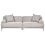 Beliani Sofa 3 Seater MATILA Fabric Light Grey 1