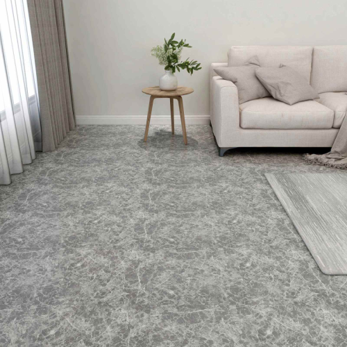 VidaXL vidaXL Bodenplanken Grau 5,11 m² 55 Stk. PVC