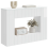 VidaXL vidaXL Console Table High Gloss White 101 x 29 x 74 cm Engineered Wood 3