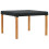 VidaXL vidaXL Table Cover Plain Black 142 x 142 x 15 cm Fabric 3