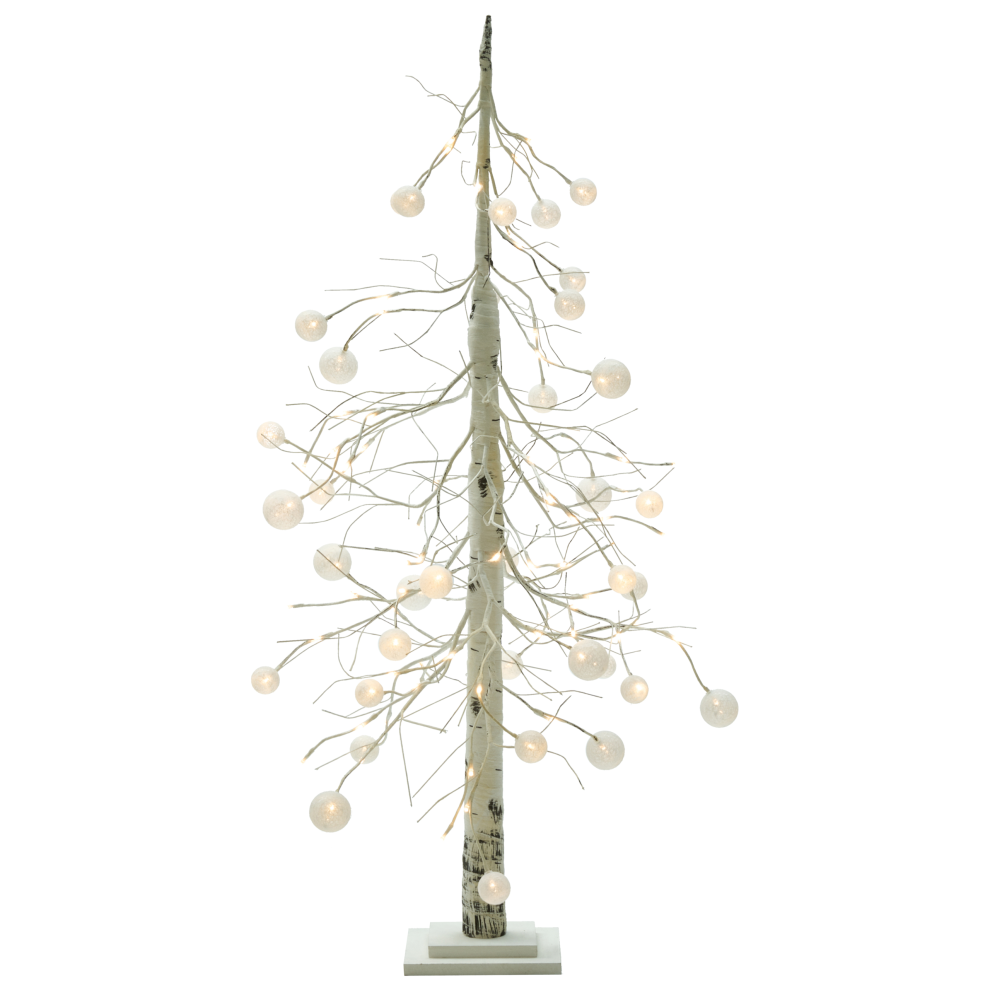 Beliani Outdoor Decoration Led Holar Christmas Tree 122 Cm White