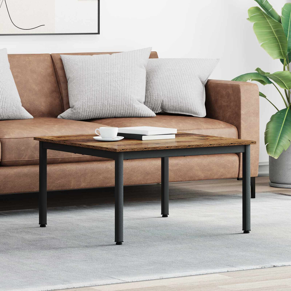 Vidaxl Coffee Table Old Wood 80 X 80 X 45 Cm Engineered Wood Brown