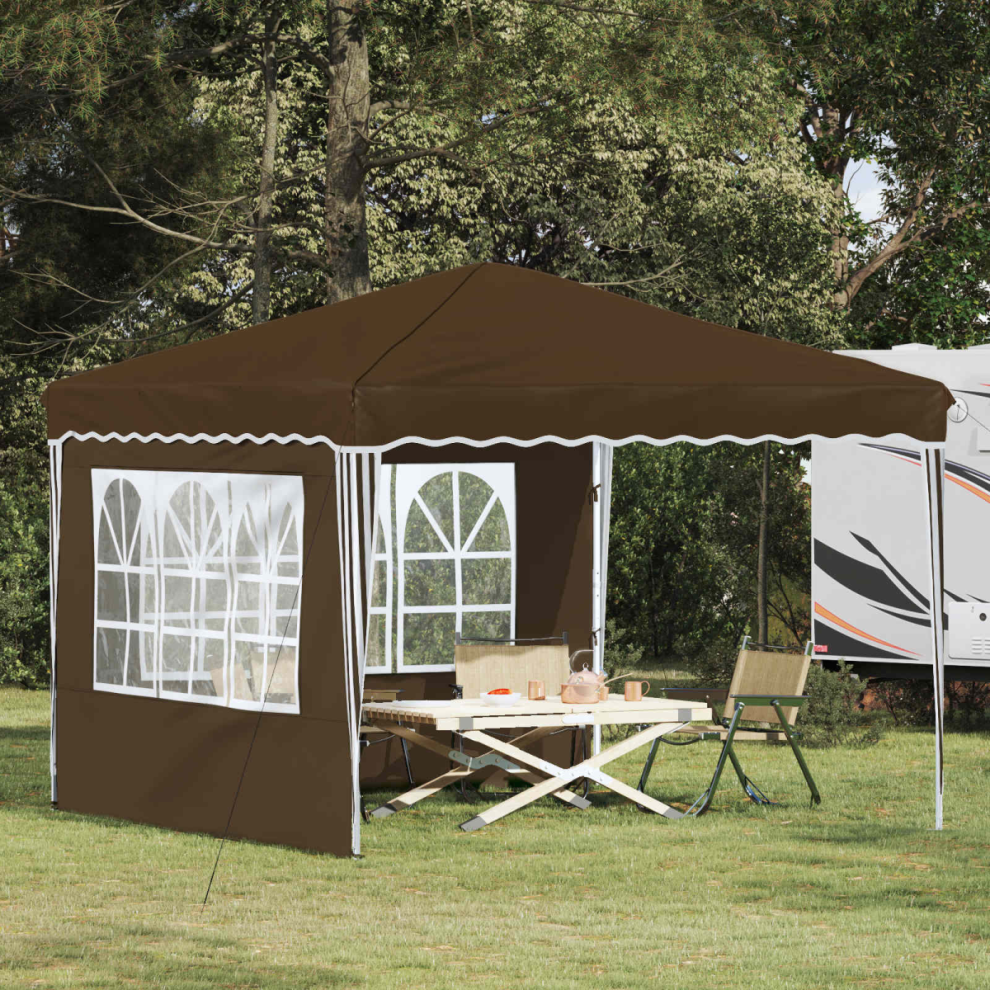 Vidaxl Pop-Up Party Tent Taupe 288 X 288 X 245 Cm Oxford Fabric