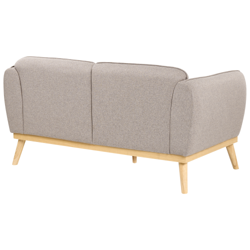 Beliani Sofa 2 Seater LJUNG Fabric Light Brown 2