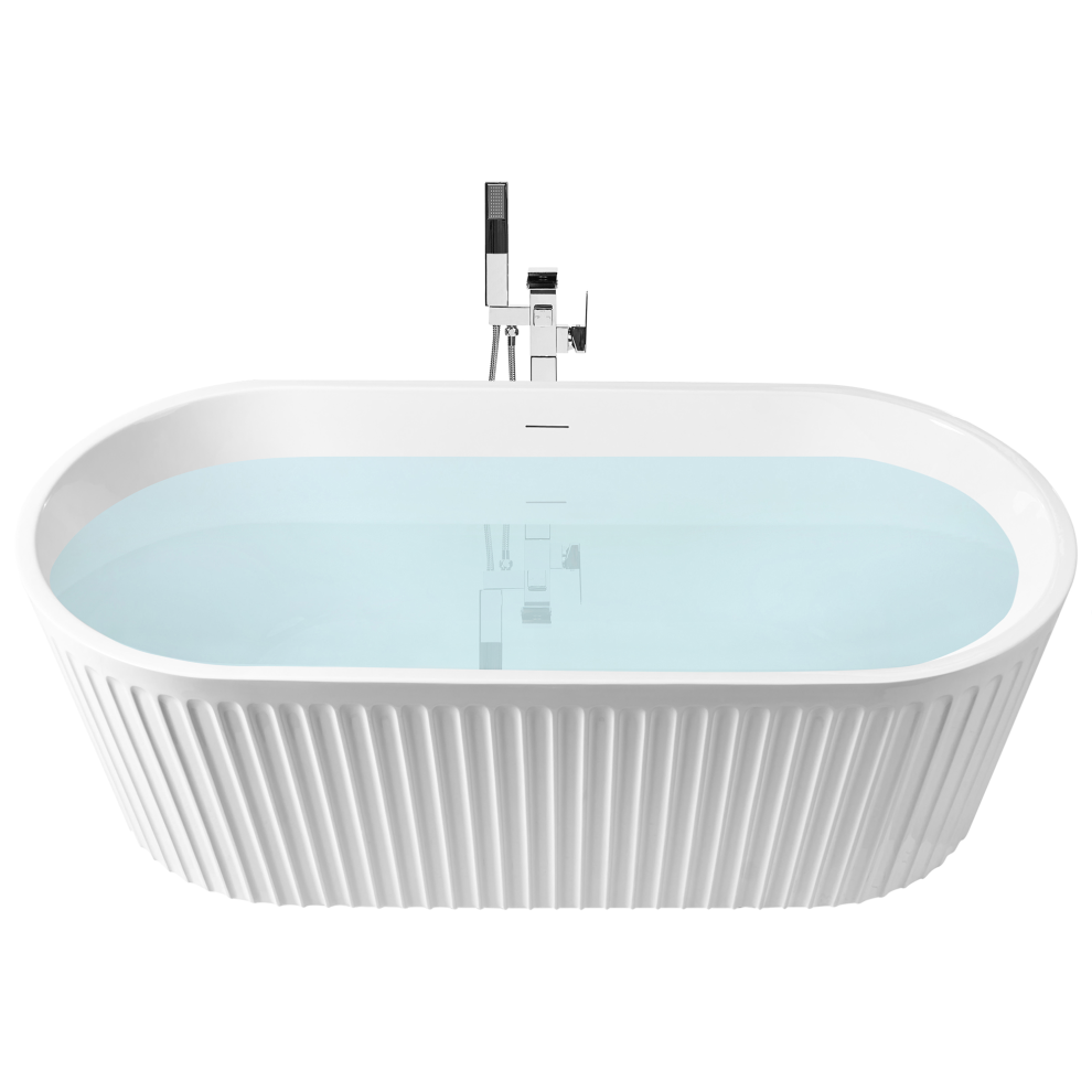 Beliani Freestanding Bathtub Serena 1700 X 800 Mm White