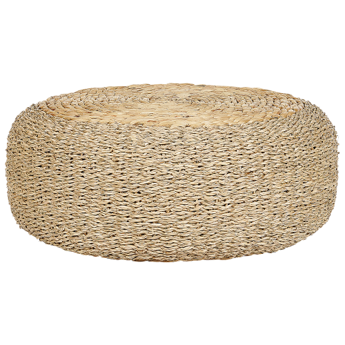 Beliani Pouffe BACKAN Water Hyacinth Beige