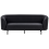 Beliani Sofa 3 Seater LOEN Fabric Black 1