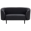 Beliani Sofa 2 Seater LOEN Fabric Black 1