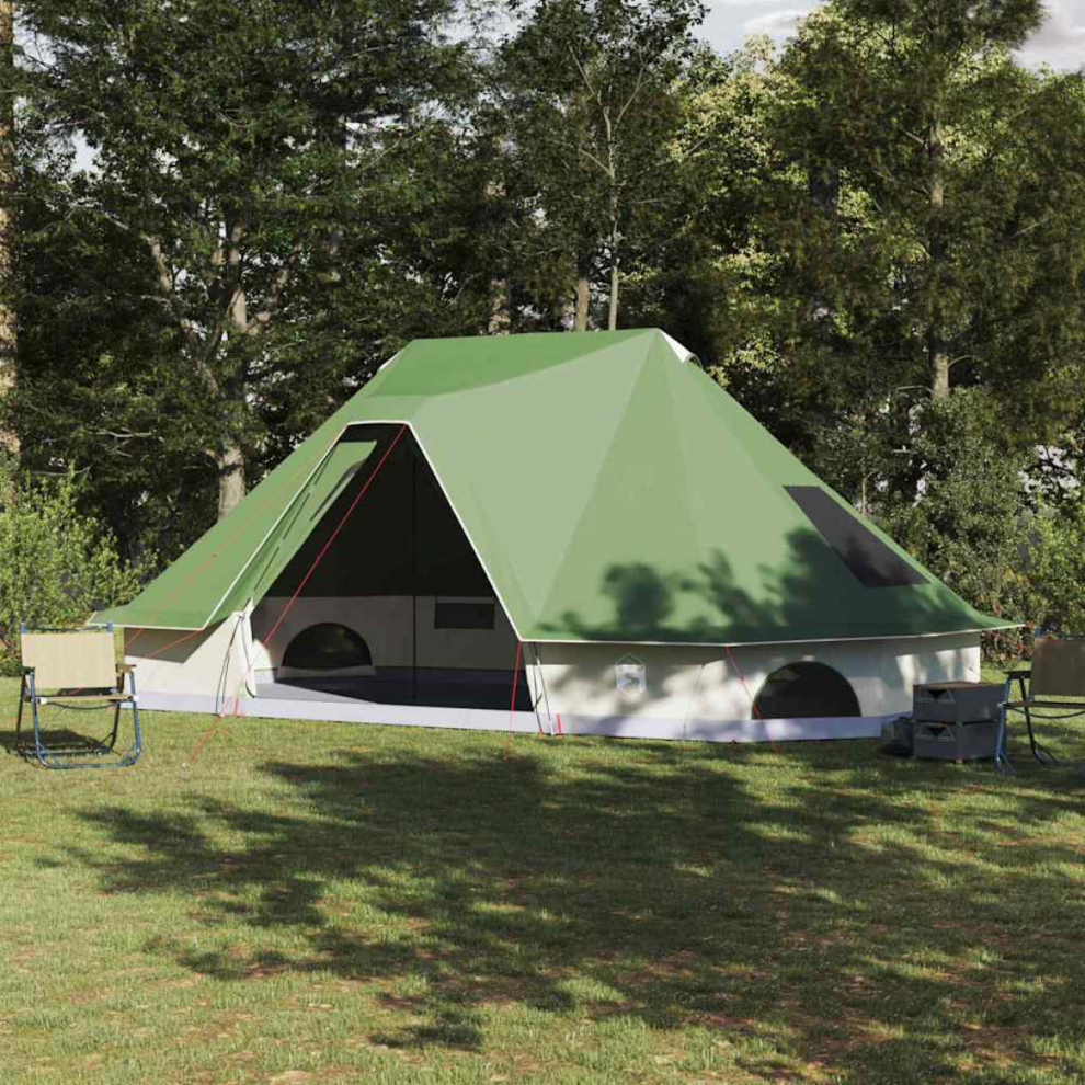 Vidaxl Tipi Tent With Roof 680 X 430 X 270 Cm Taffeta Green