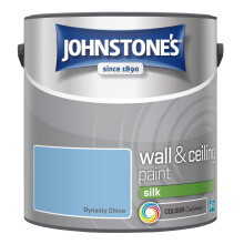 Johnstone's - Wall & Ceiling Paint - Dynasty China - Silk Finish - Emulsion Paint - Fantastic Coverage - Easy to Apply - Dry in 1-