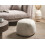 Beliani Pouffe BARRON Chenille Beige 2