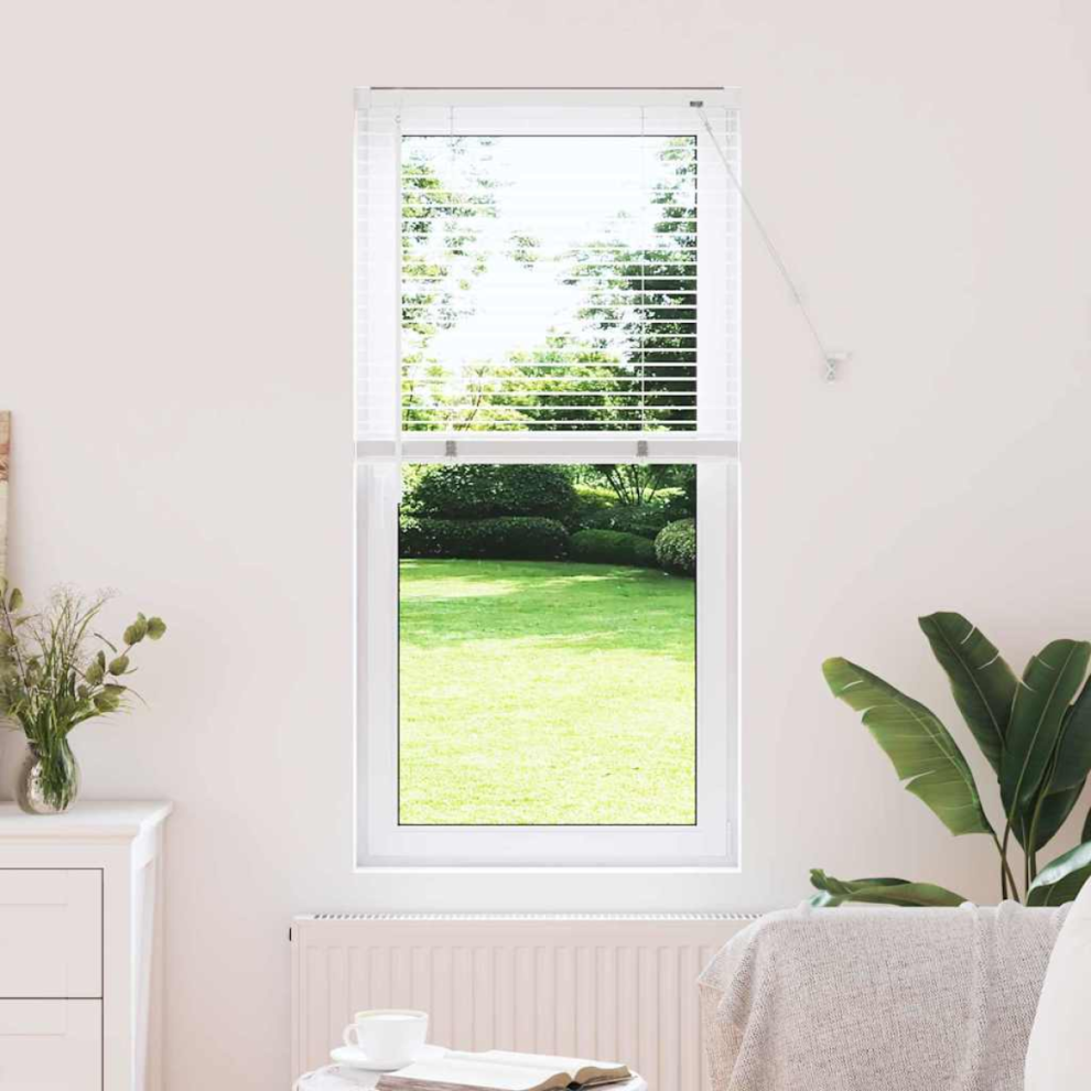 Vidaxl Venetian Blinds Height Adjustable White 130 X 65 Cm Aluminium