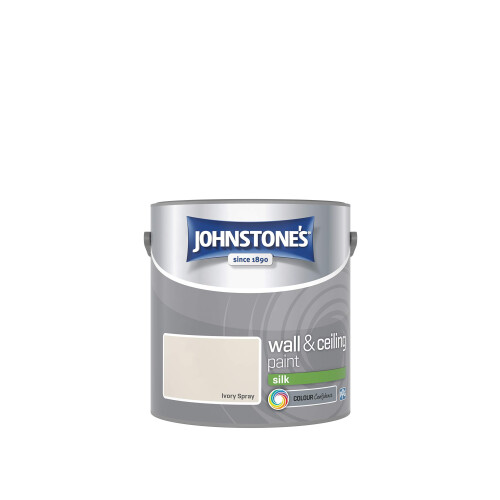 Johnstone's Johnstone's 306578 Vinyl Silk Emulsion - Ivory Spray,2.5