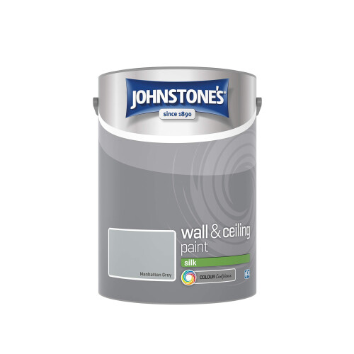 Johnstone's Johnstone's - Silk Wall & Ceiling Paint - Manhattan Grey - 5L