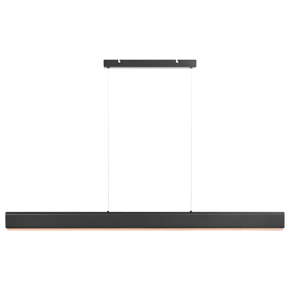 Beliani Led Pendant Lamp Mara Metal Black