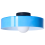 Beliani Ceiling Lamp LUGUSE Glass Blue 1