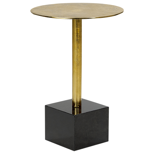 Beliani Side Table COLIBRI Metal Gold