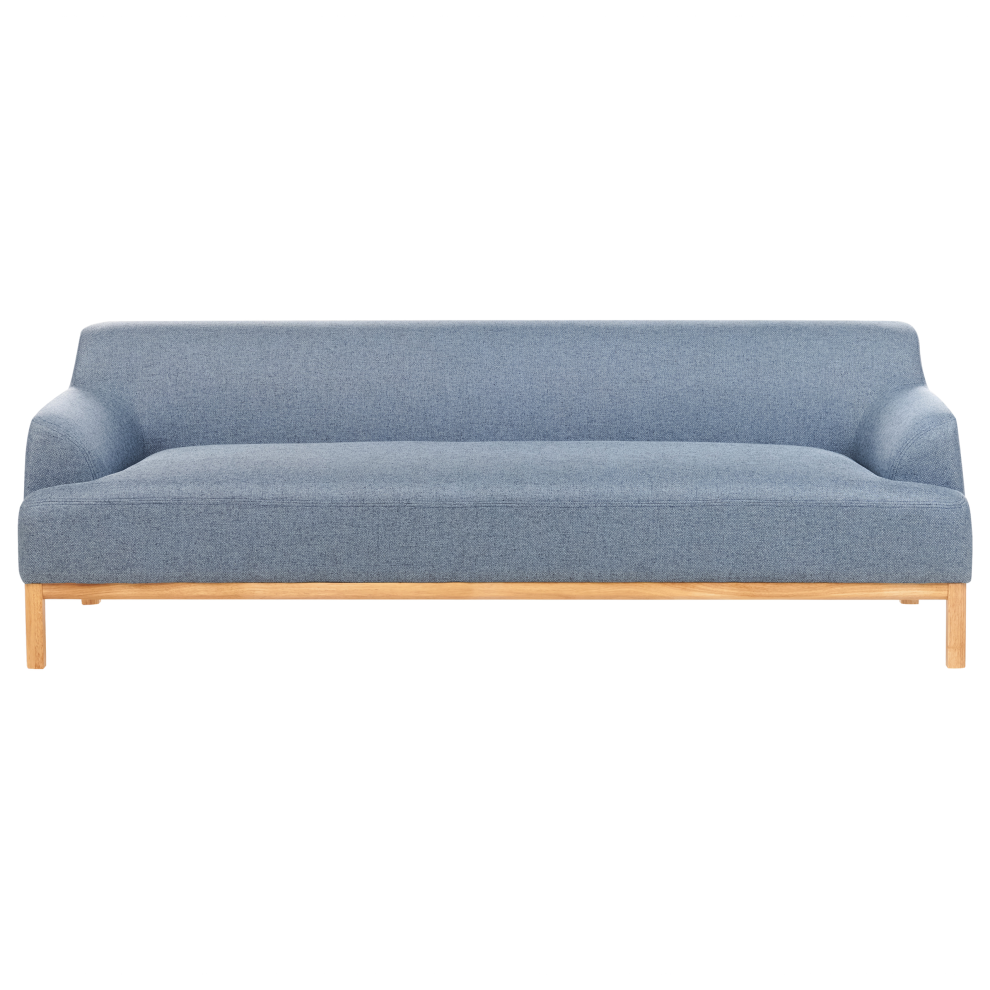 Beliani Sofa 3 Seater Sosjo Fabric Blue