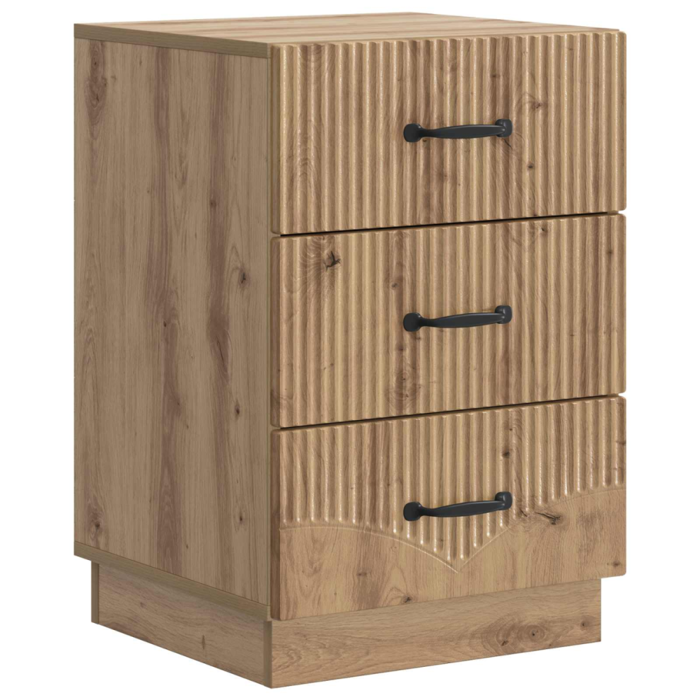 Vidaxl Bedside Cabinet Artisan Oak 43 X 41 X 63.5 Cm Engineered Wood