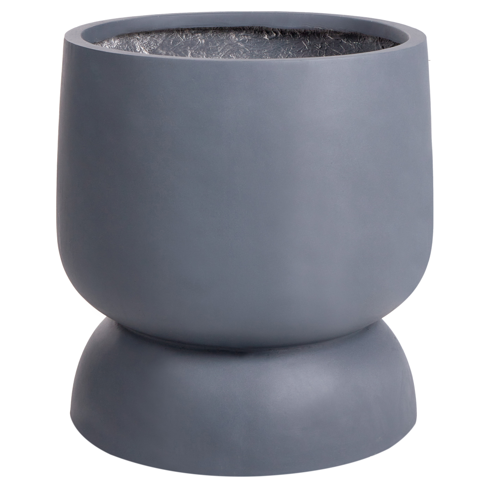 Beliani Plant Pot Araucaria 42 Cm Grey