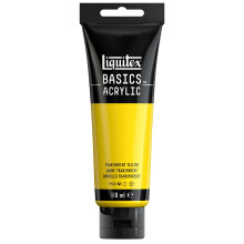 LIQUITEX Basics Acrylic Paint, Transparent Yellow, 118 ml Tube