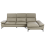 Beliani Corner Sofa 4 Seater FARILA Leather Taupe Adjustable Left Hand 1