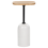 Beliani Side Table OASIS Metal White 1