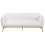 Beliani Sofa 3 Seater LJUNG Boucle White 4