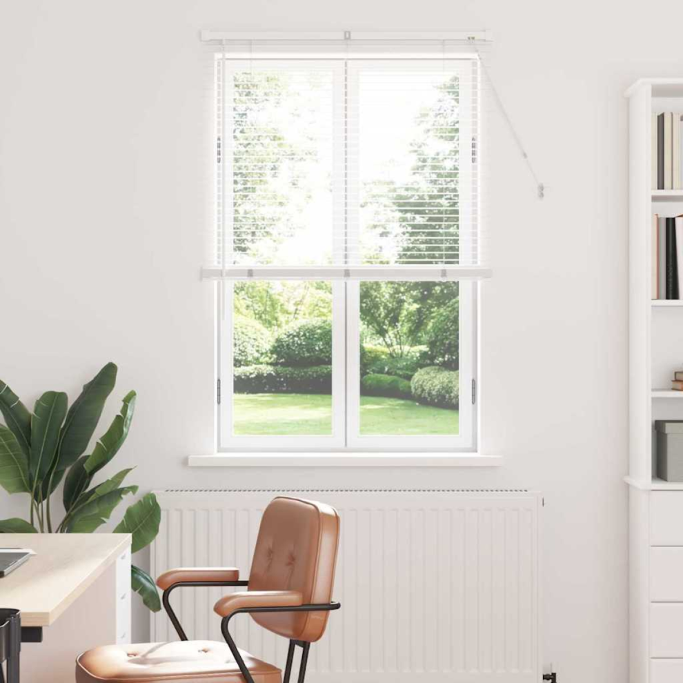 Vidaxl Venetian Blinds Height Adjustable White 175 X 85 Cm Aluminium