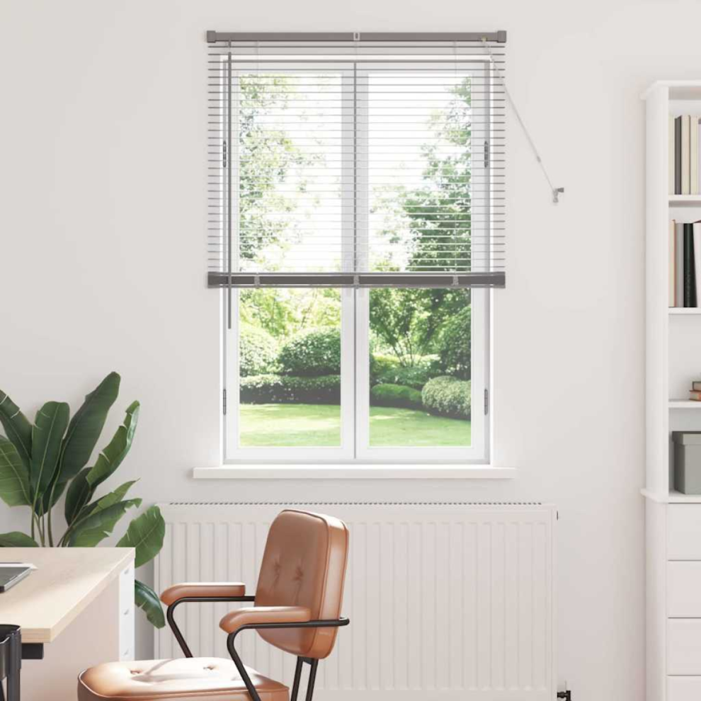 Vidaxl Venetian Blinds Height Adjustable Silver 175 X 90 Cm Aluminium