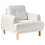 Beliani Armchair TUVE Fabric Off-White 1