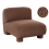 Beliani 1-Seat Section MJALBI Brown Boucle 1