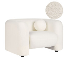 Armchair LEIREN Boucle White
