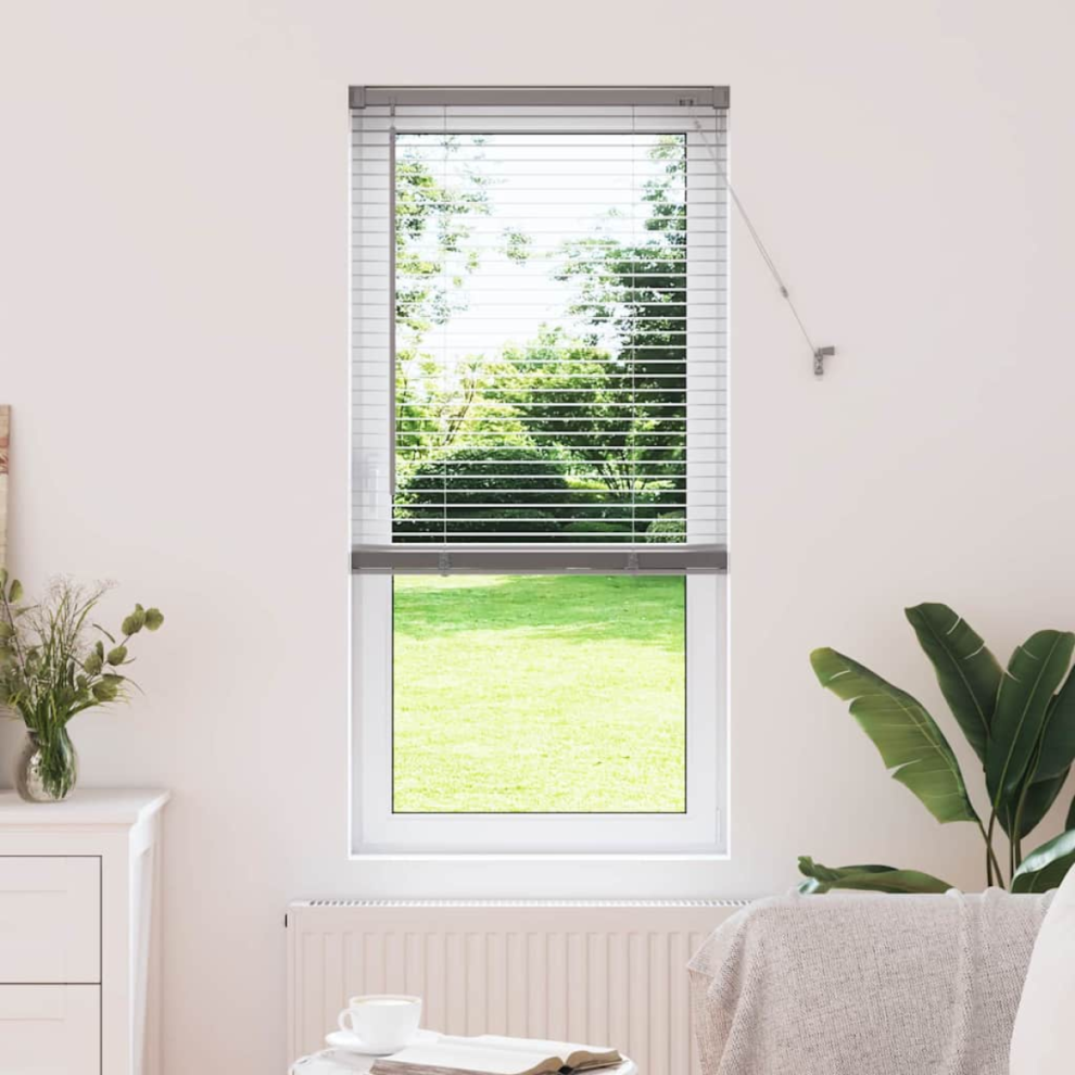 Vidaxl Venetian Blinds Height Adjustable Silver 175 X 55 Cm Aluminium